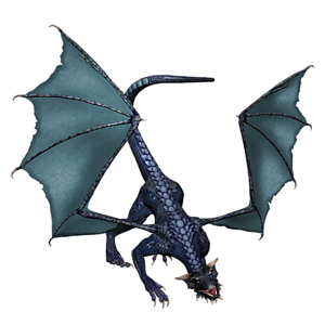 <b>Cassandra - Blaublut</b> ist ein jugendlicher Drache. Gutes Training bereitet den jungen Drachen optimal auf seine Aufgaben in der Arena vor.